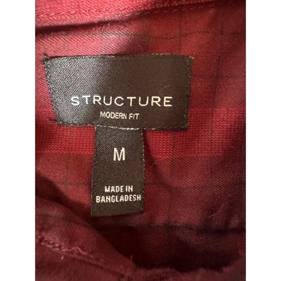 Set Of 4 Mens Long Sleeve Plaid & Checkered Shirts Size M Structure Zoo York - Picture 4 of 16